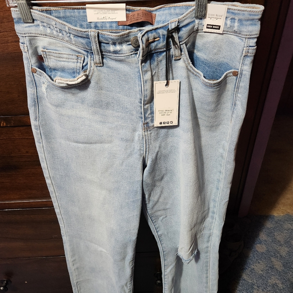 Judy Blue Light Wash High Rise Women's Jeans